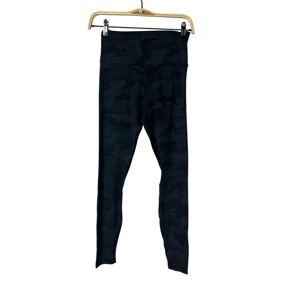 Lululemon Align Black And Grey Camo Leggings Size 6 28” Length